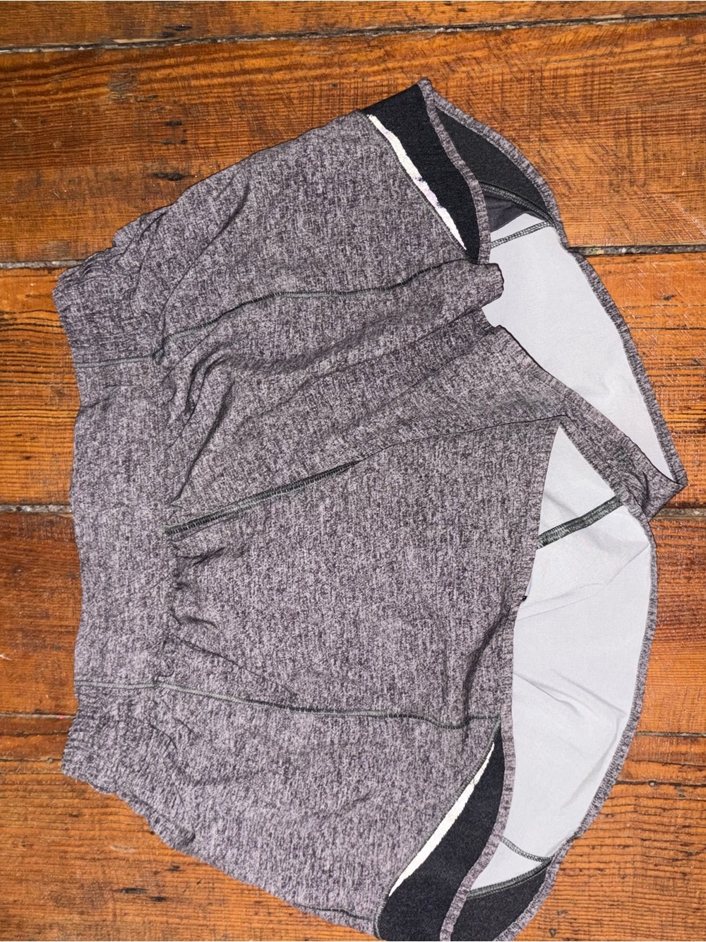 lululemon athletica Gray Hotty Hot 5 inch shorts